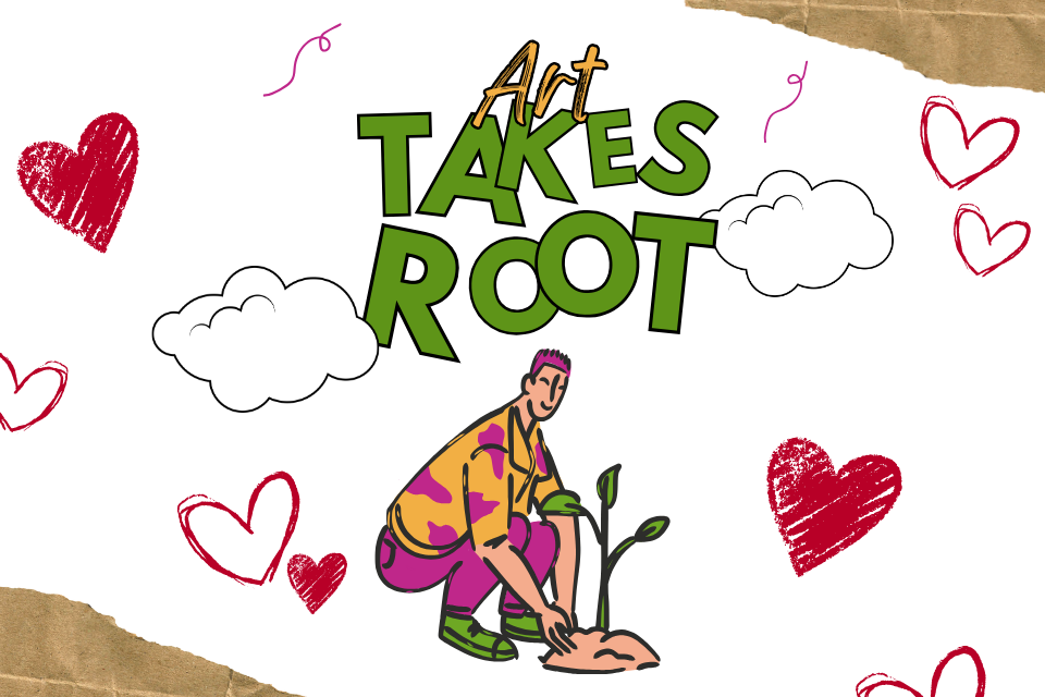 Art show valentines flyer