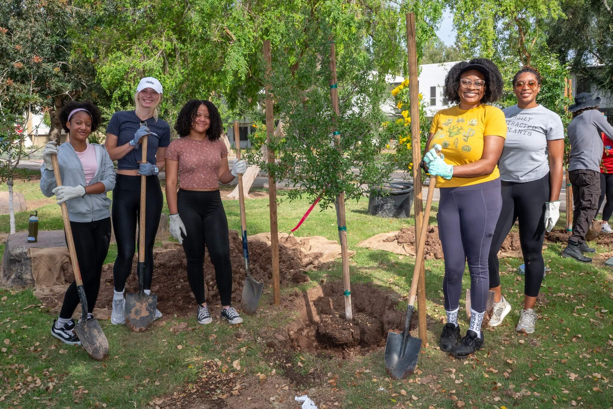 Tempe Leadership tree planting day